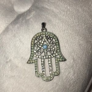 Hamsa necklace pendant